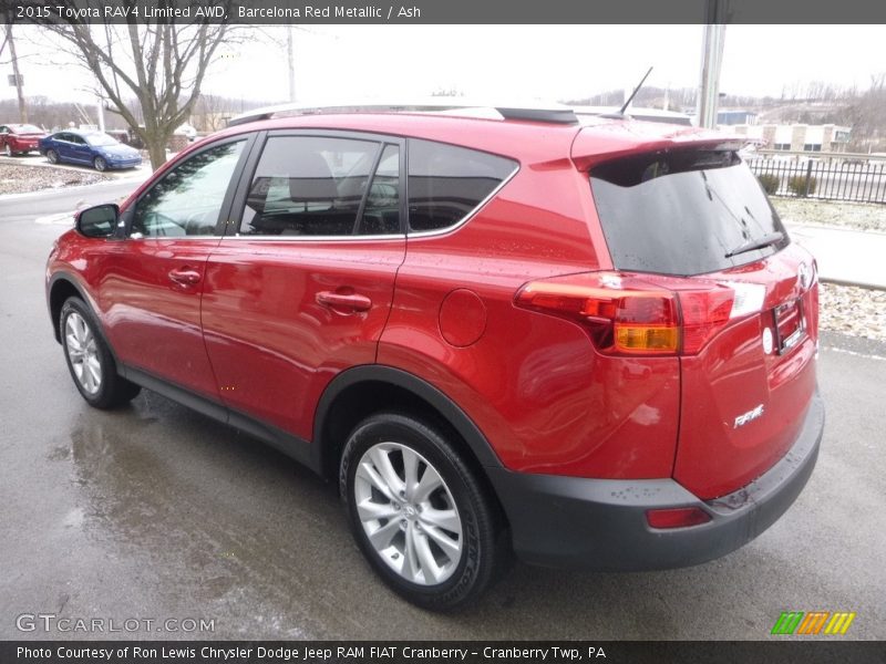Barcelona Red Metallic / Ash 2015 Toyota RAV4 Limited AWD