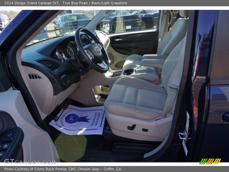 True Blue Pearl / Black/Light Graystone 2014 Dodge Grand Caravan SXT
