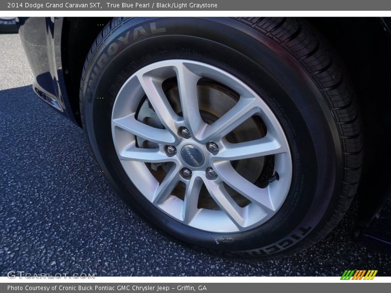 True Blue Pearl / Black/Light Graystone 2014 Dodge Grand Caravan SXT