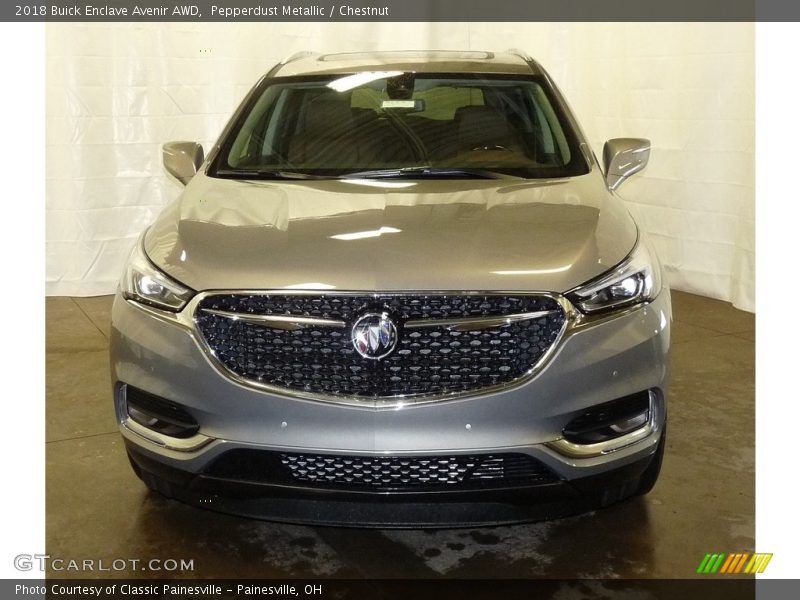 Pepperdust Metallic / Chestnut 2018 Buick Enclave Avenir AWD