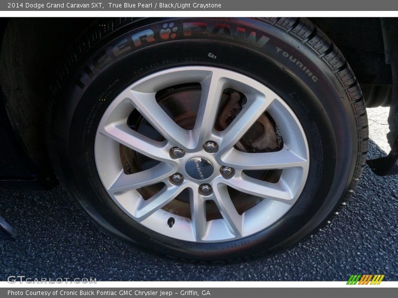 True Blue Pearl / Black/Light Graystone 2014 Dodge Grand Caravan SXT