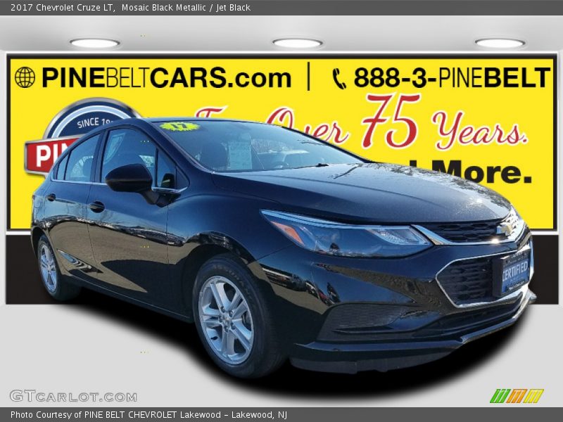 Mosaic Black Metallic / Jet Black 2017 Chevrolet Cruze LT