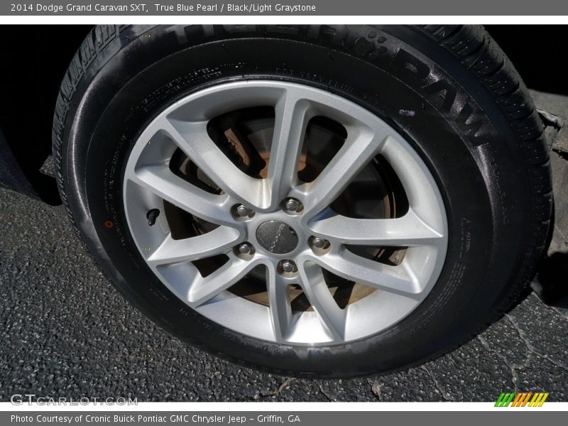 True Blue Pearl / Black/Light Graystone 2014 Dodge Grand Caravan SXT