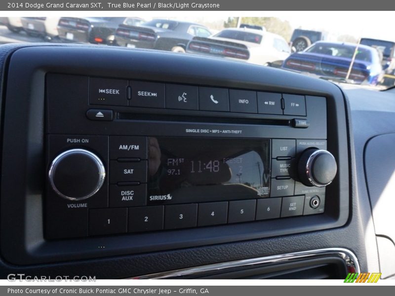 True Blue Pearl / Black/Light Graystone 2014 Dodge Grand Caravan SXT
