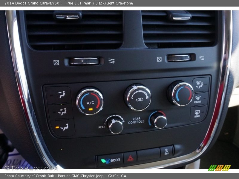 True Blue Pearl / Black/Light Graystone 2014 Dodge Grand Caravan SXT