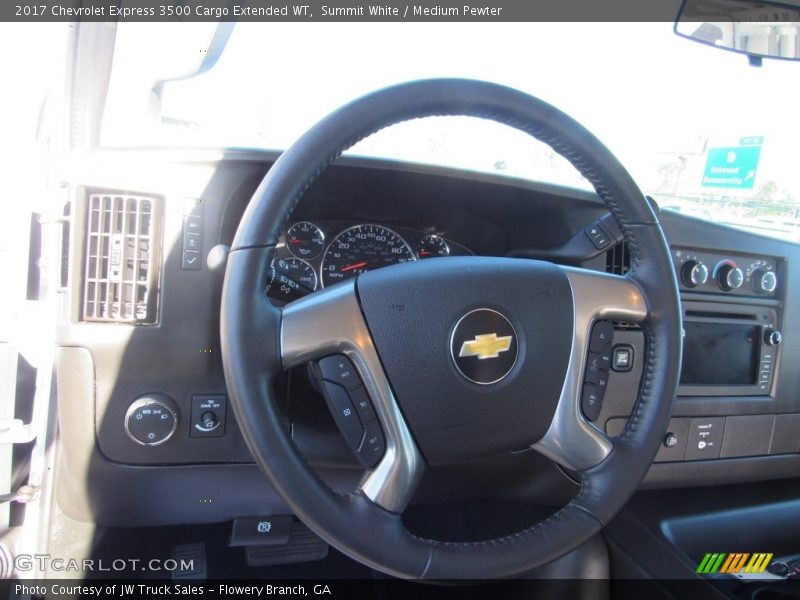 Summit White / Medium Pewter 2017 Chevrolet Express 3500 Cargo Extended WT