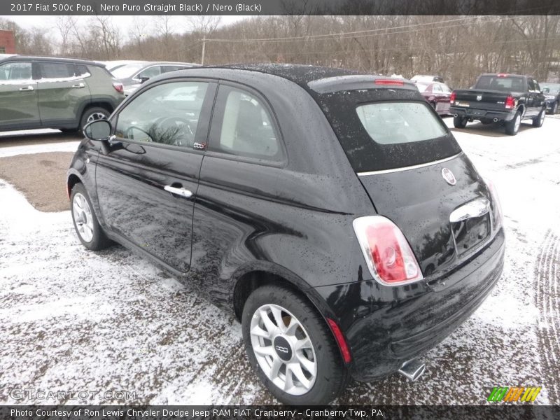 Nero Puro (Straight Black) / Nero (Black) 2017 Fiat 500c Pop