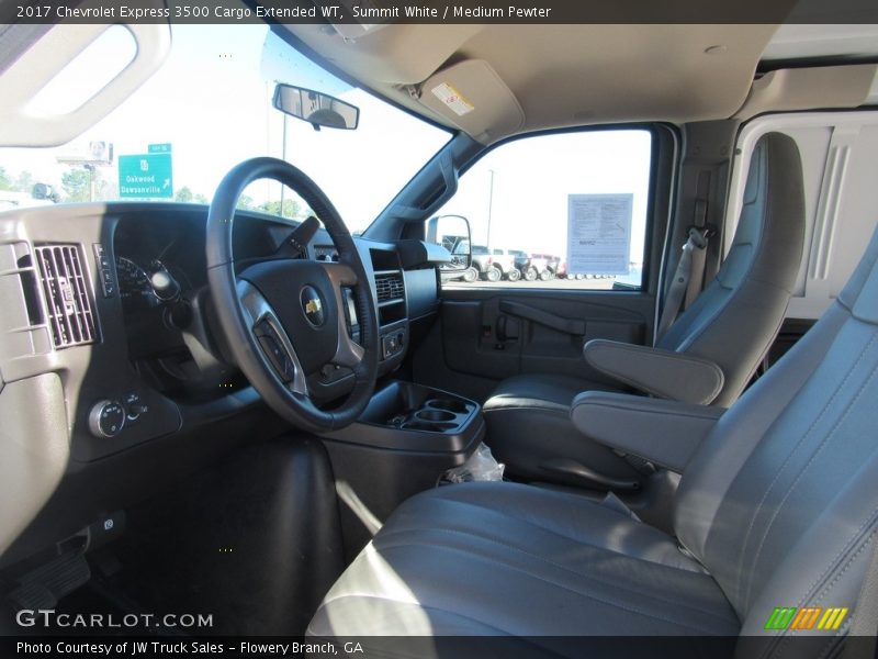 Summit White / Medium Pewter 2017 Chevrolet Express 3500 Cargo Extended WT