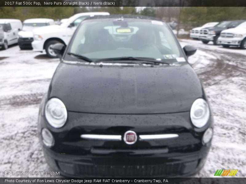 Nero Puro (Straight Black) / Nero (Black) 2017 Fiat 500c Pop