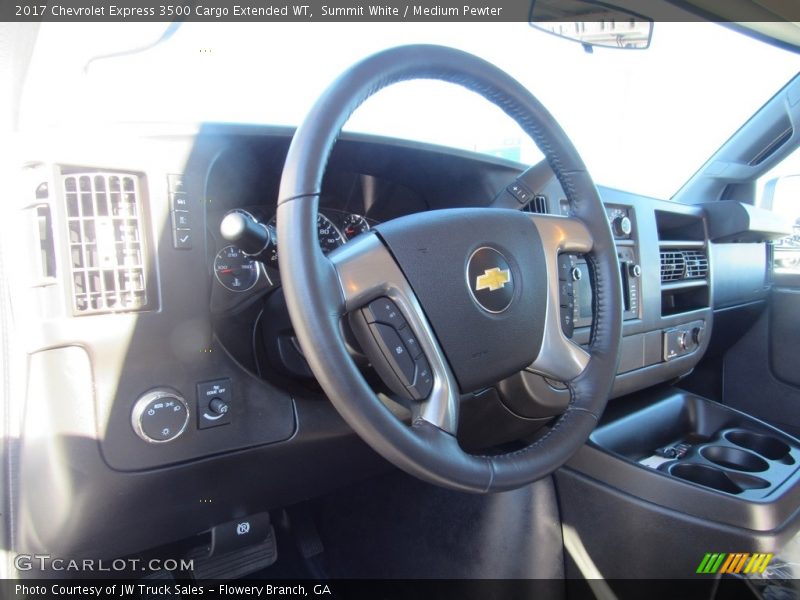 Summit White / Medium Pewter 2017 Chevrolet Express 3500 Cargo Extended WT