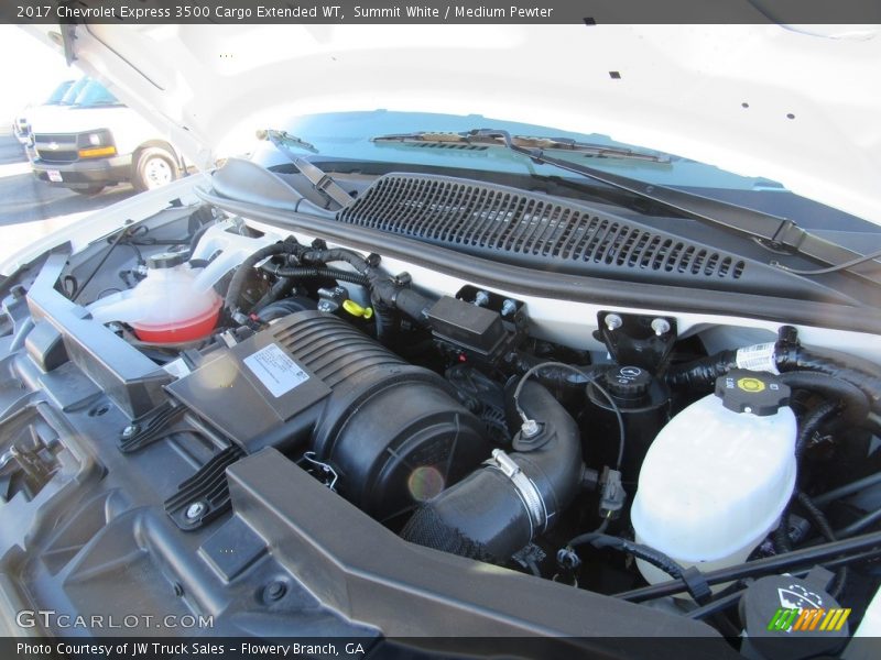 Summit White / Medium Pewter 2017 Chevrolet Express 3500 Cargo Extended WT