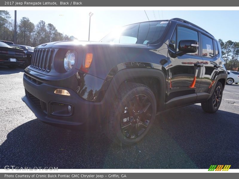 Black / Black 2017 Jeep Renegade Latitude