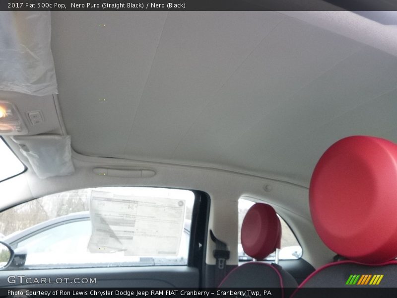 Nero Puro (Straight Black) / Nero (Black) 2017 Fiat 500c Pop