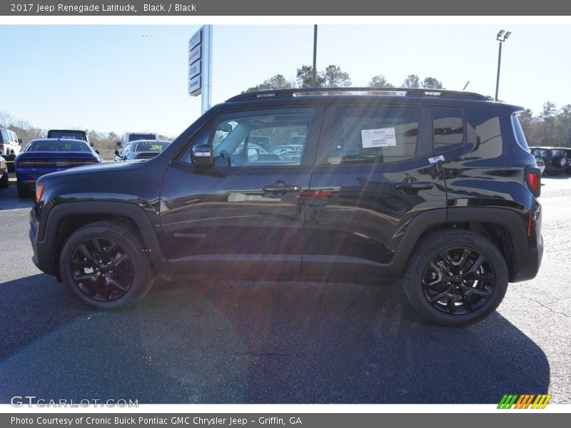 Black / Black 2017 Jeep Renegade Latitude