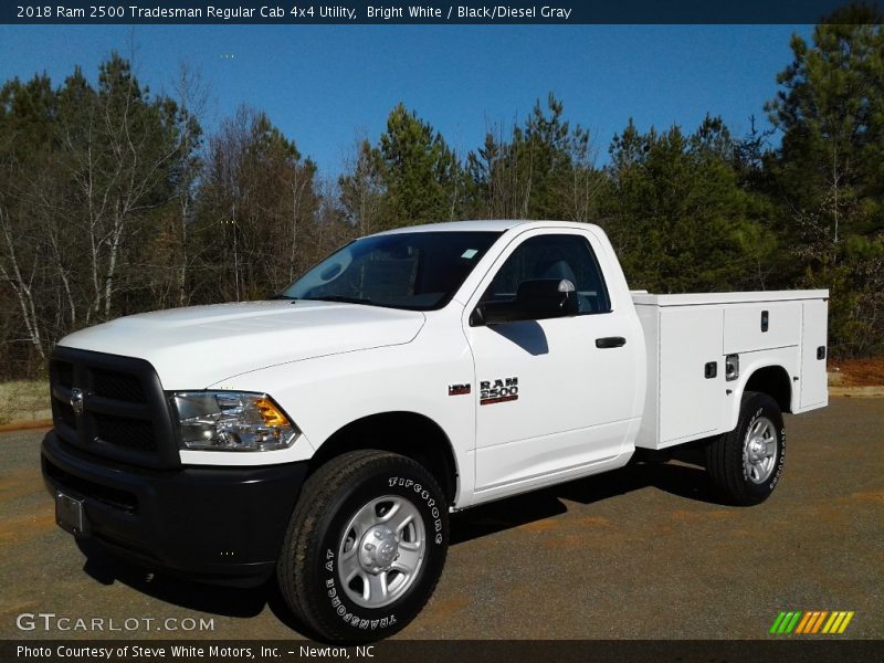 Bright White / Black/Diesel Gray 2018 Ram 2500 Tradesman Regular Cab 4x4 Utility