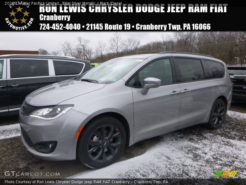 Billet Silver Metallic / Black/Diesel 2018 Chrysler Pacifica Limited