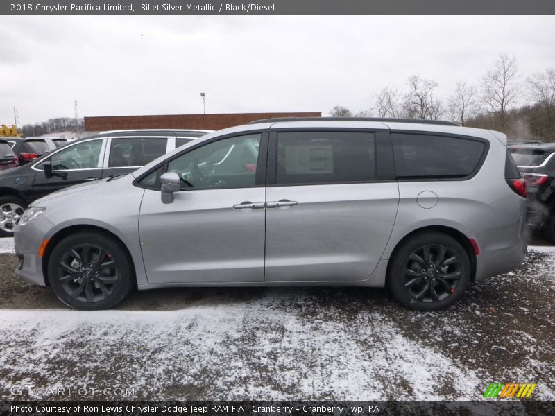 Billet Silver Metallic / Black/Diesel 2018 Chrysler Pacifica Limited