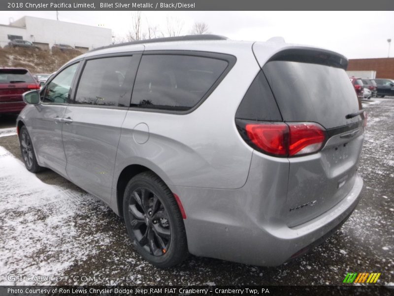 Billet Silver Metallic / Black/Diesel 2018 Chrysler Pacifica Limited