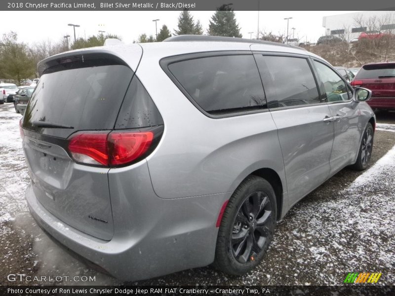 Billet Silver Metallic / Black/Diesel 2018 Chrysler Pacifica Limited