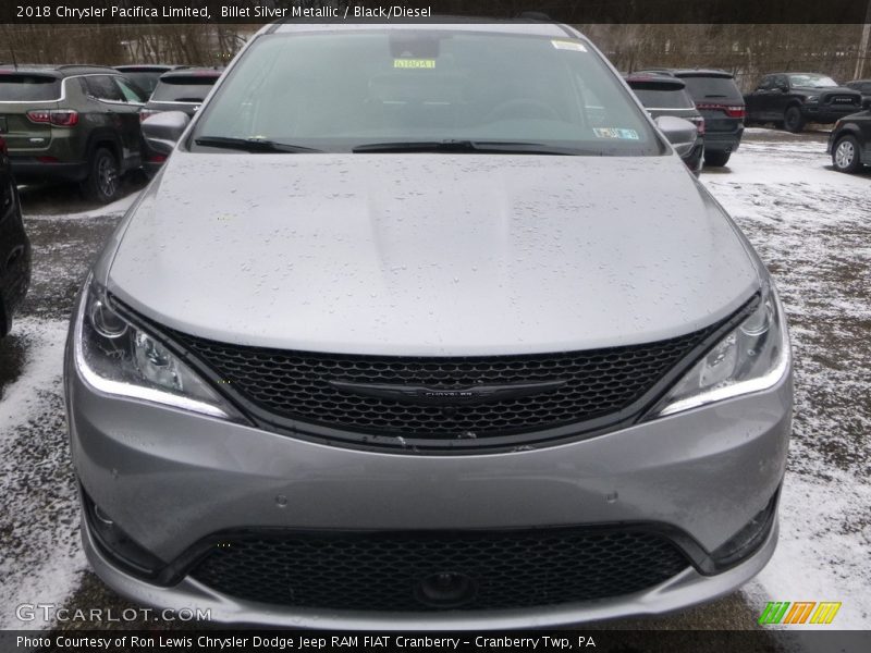 Billet Silver Metallic / Black/Diesel 2018 Chrysler Pacifica Limited