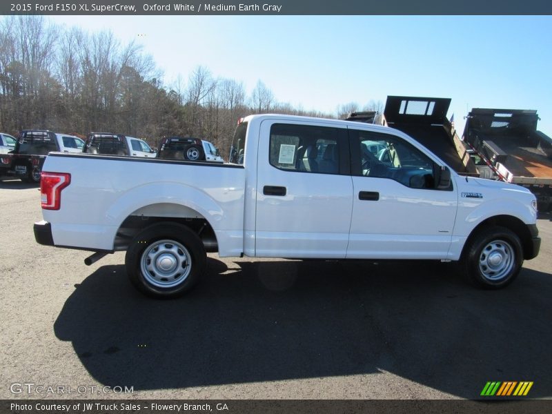 Oxford White / Medium Earth Gray 2015 Ford F150 XL SuperCrew