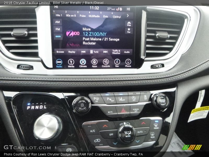 Billet Silver Metallic / Black/Diesel 2018 Chrysler Pacifica Limited