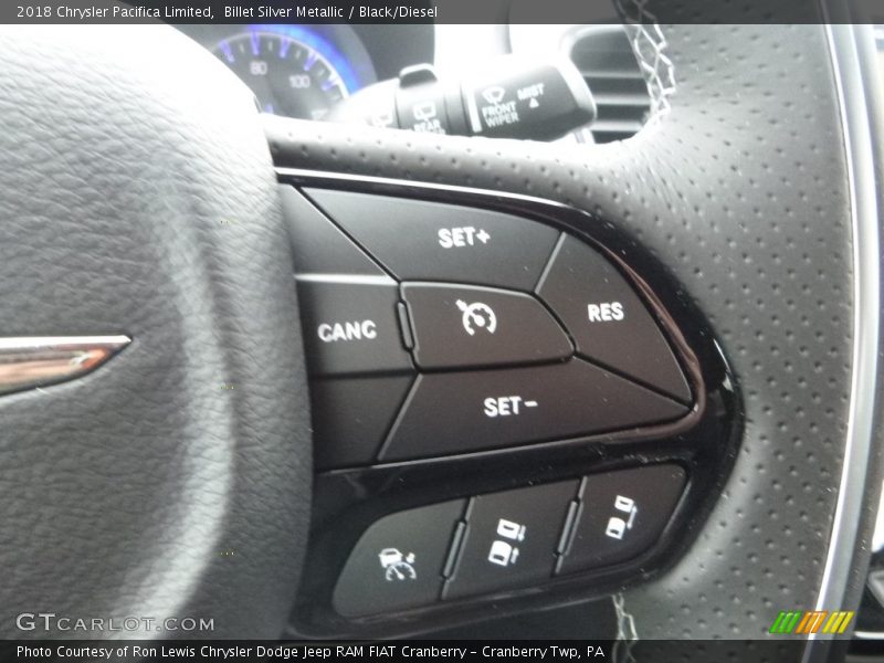 Billet Silver Metallic / Black/Diesel 2018 Chrysler Pacifica Limited