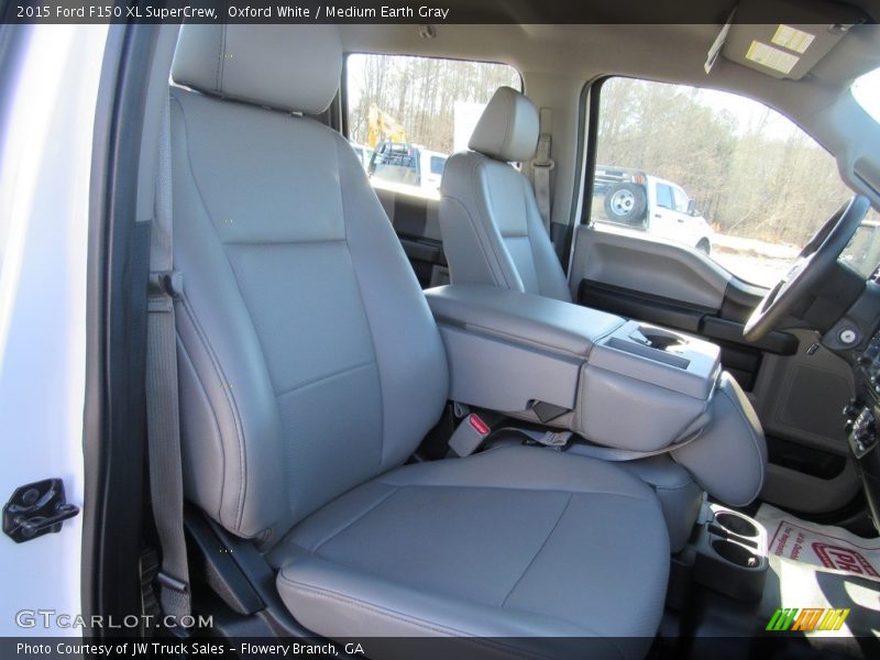 Oxford White / Medium Earth Gray 2015 Ford F150 XL SuperCrew