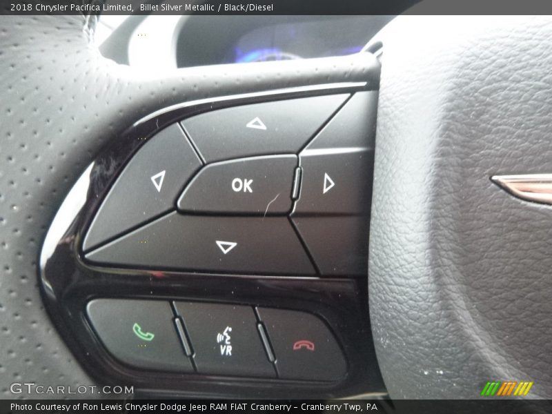Billet Silver Metallic / Black/Diesel 2018 Chrysler Pacifica Limited
