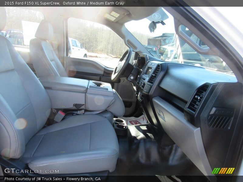 Oxford White / Medium Earth Gray 2015 Ford F150 XL SuperCrew