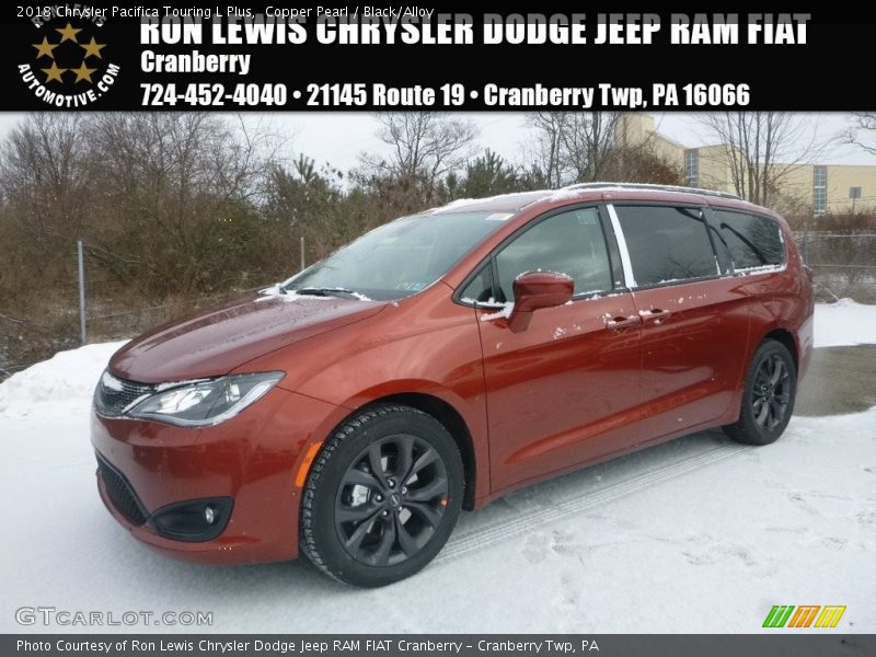 Copper Pearl / Black/Alloy 2018 Chrysler Pacifica Touring L Plus