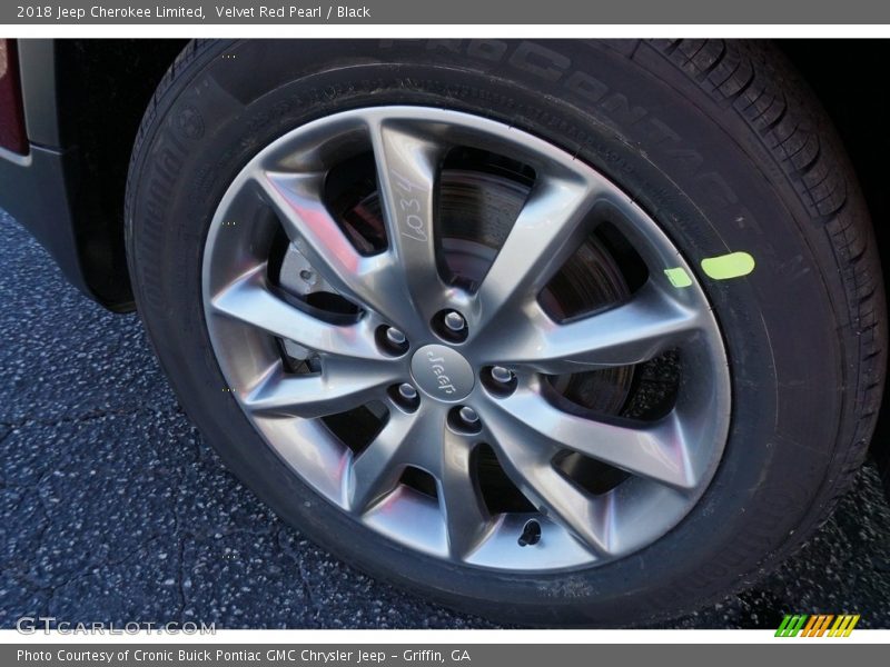 Velvet Red Pearl / Black 2018 Jeep Cherokee Limited