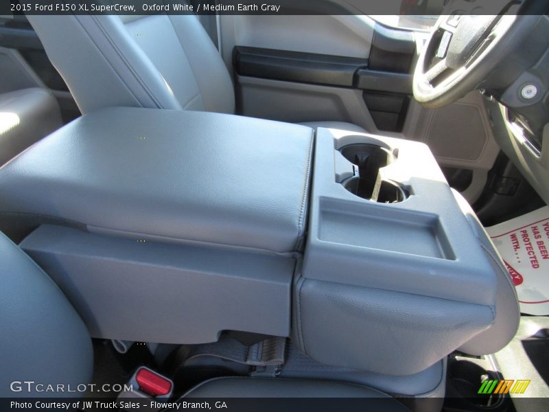 Oxford White / Medium Earth Gray 2015 Ford F150 XL SuperCrew