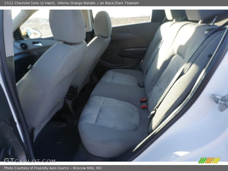 Inferno Orange Metallic / Jet Black/Dark Titanium 2012 Chevrolet Sonic LS Hatch