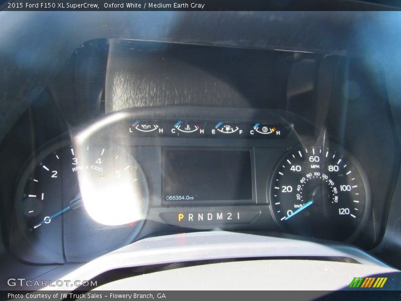 Oxford White / Medium Earth Gray 2015 Ford F150 XL SuperCrew