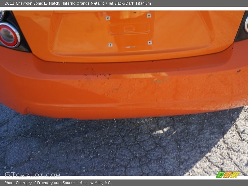 Inferno Orange Metallic / Jet Black/Dark Titanium 2012 Chevrolet Sonic LS Hatch