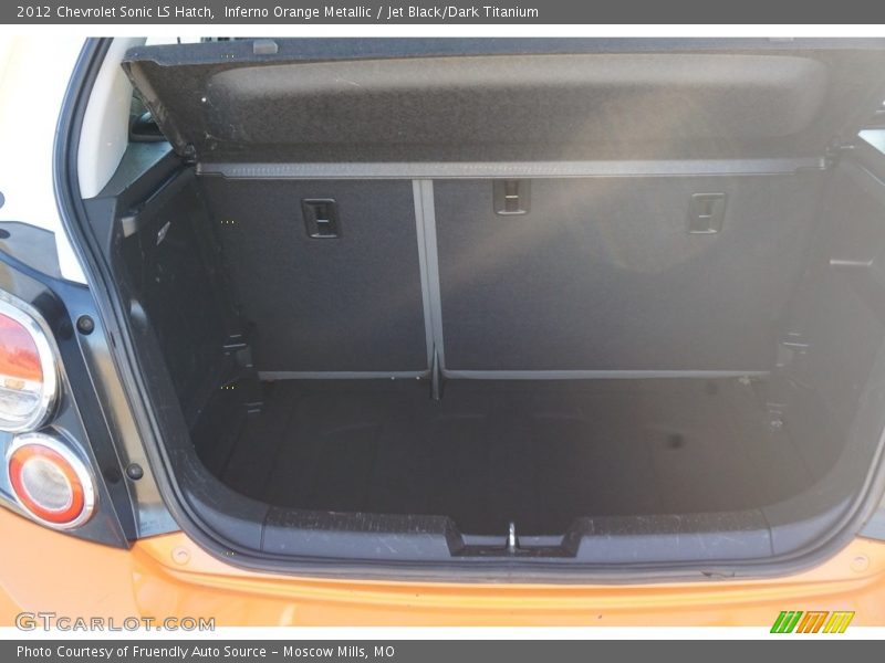 Inferno Orange Metallic / Jet Black/Dark Titanium 2012 Chevrolet Sonic LS Hatch
