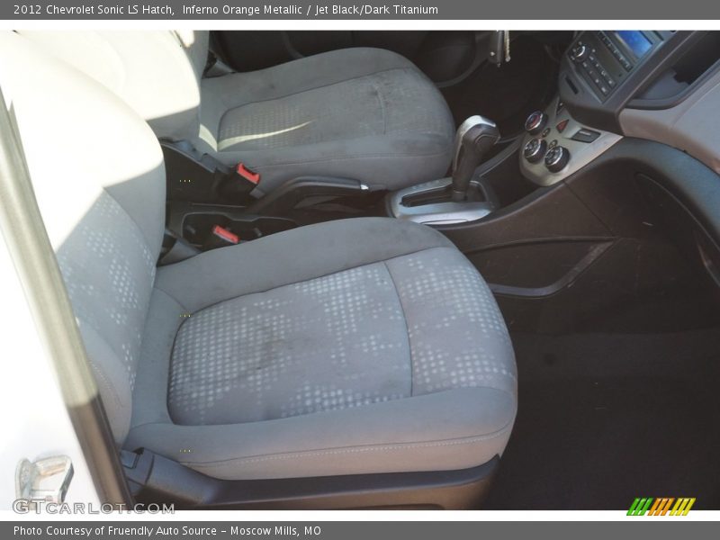 Inferno Orange Metallic / Jet Black/Dark Titanium 2012 Chevrolet Sonic LS Hatch