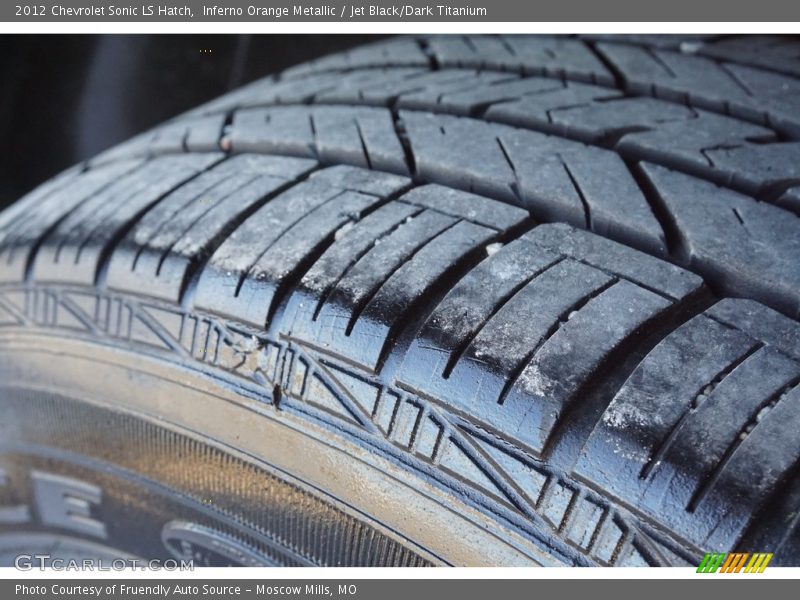 Inferno Orange Metallic / Jet Black/Dark Titanium 2012 Chevrolet Sonic LS Hatch