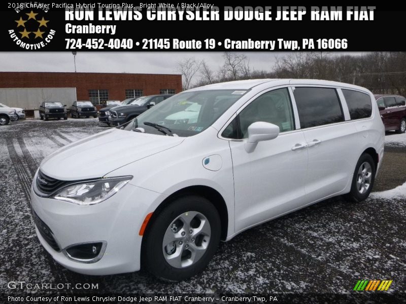 Bright White / Black/Alloy 2018 Chrysler Pacifica Hybrid Touring Plus