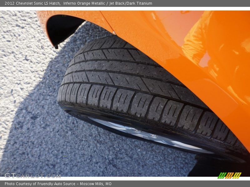 Inferno Orange Metallic / Jet Black/Dark Titanium 2012 Chevrolet Sonic LS Hatch