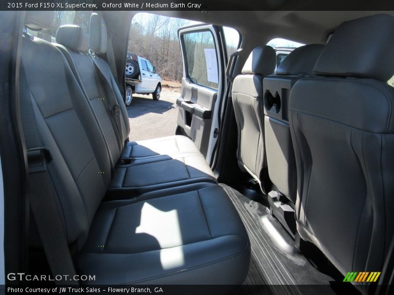 Oxford White / Medium Earth Gray 2015 Ford F150 XL SuperCrew