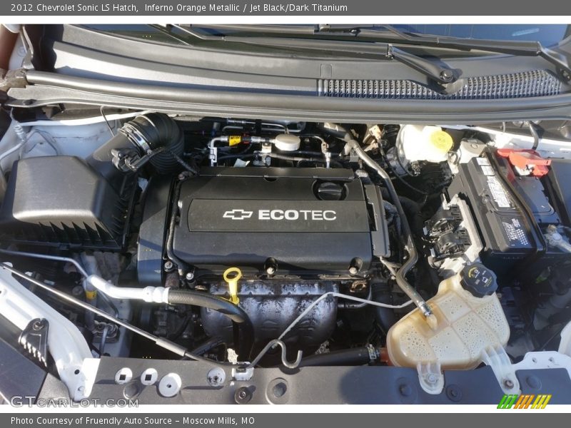 Inferno Orange Metallic / Jet Black/Dark Titanium 2012 Chevrolet Sonic LS Hatch