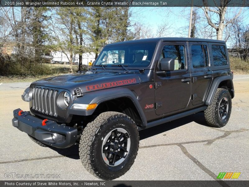 Granite Crystal Metallic / Black/Heritage Tan 2018 Jeep Wrangler Unlimited Rubicon 4x4