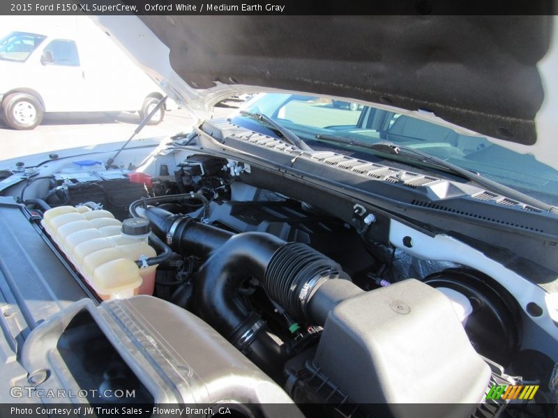 Oxford White / Medium Earth Gray 2015 Ford F150 XL SuperCrew
