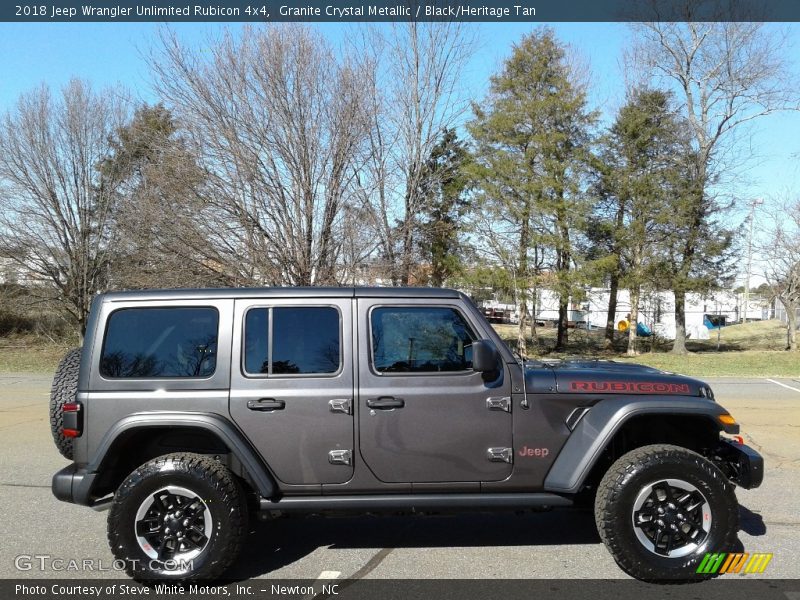 Granite Crystal Metallic / Black/Heritage Tan 2018 Jeep Wrangler Unlimited Rubicon 4x4