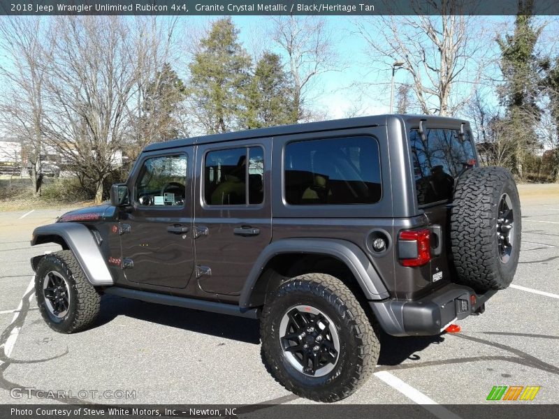 Granite Crystal Metallic / Black/Heritage Tan 2018 Jeep Wrangler Unlimited Rubicon 4x4