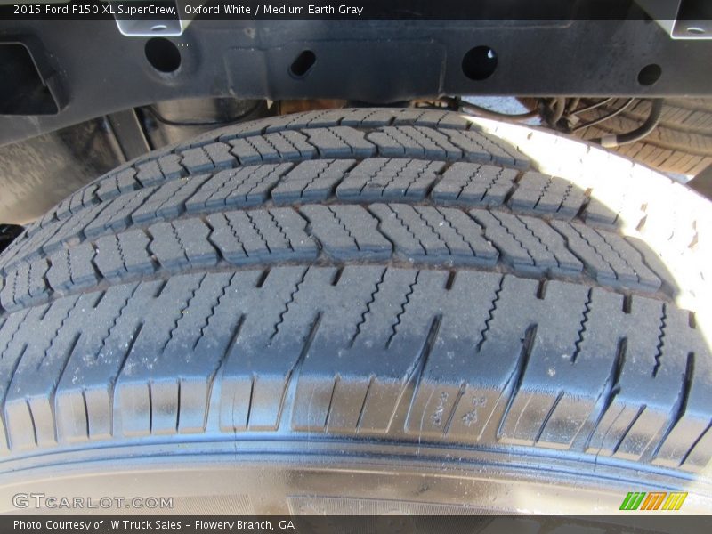 Oxford White / Medium Earth Gray 2015 Ford F150 XL SuperCrew