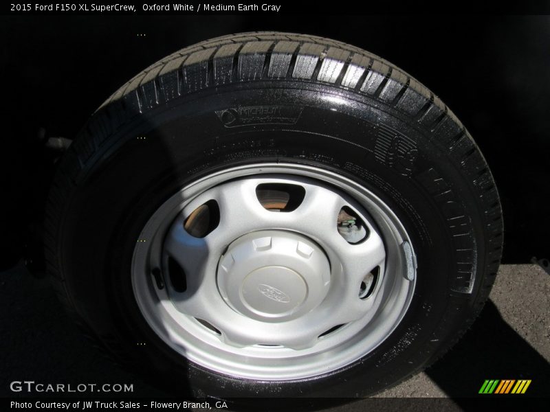 Oxford White / Medium Earth Gray 2015 Ford F150 XL SuperCrew