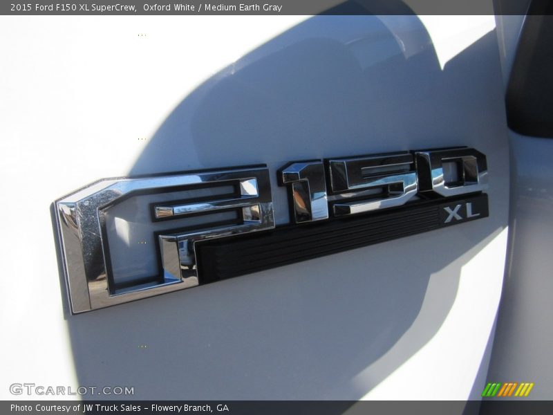 Oxford White / Medium Earth Gray 2015 Ford F150 XL SuperCrew